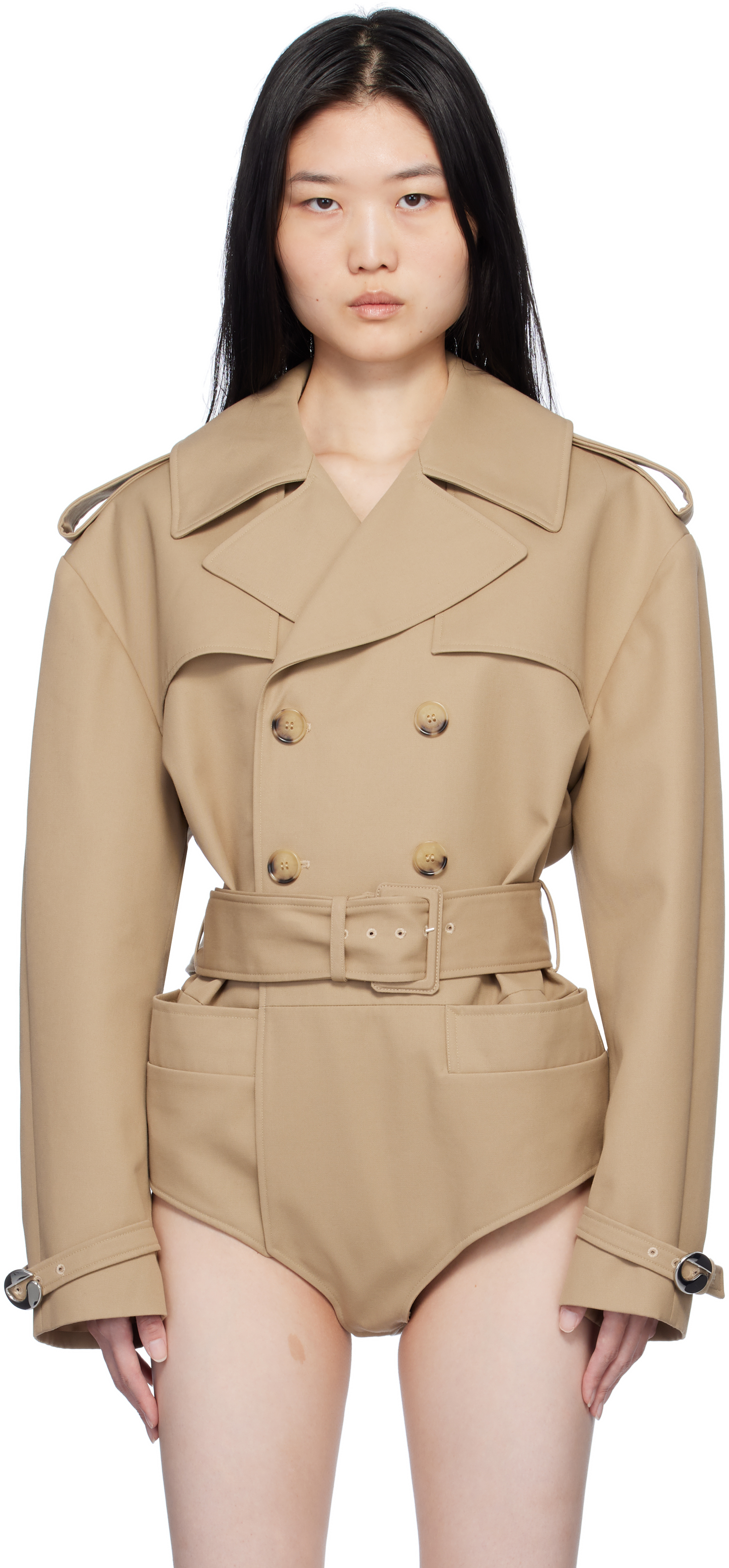 Beige Body Trench Coat