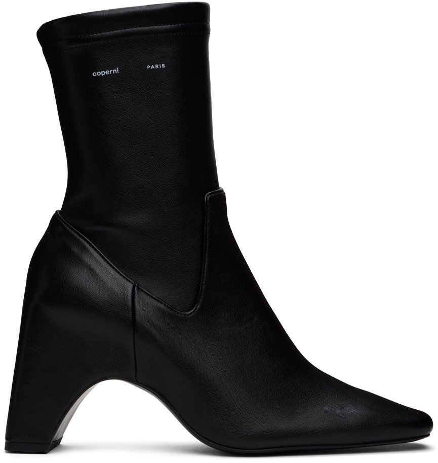 Shop Coperni Black Low Bridge Stretch Boots