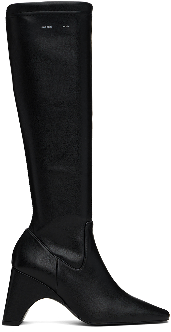 Black Bridge Stretch Tall Boots