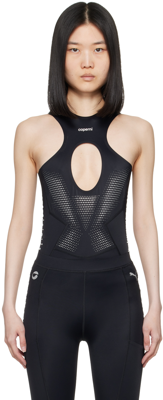 Shop Coperni Black Puma Edition Bodysuit In Publck Puma Black