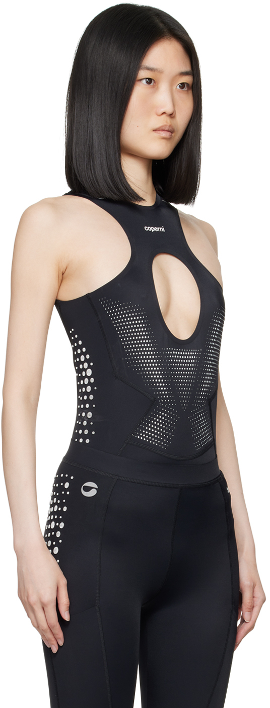 Coperni X Puma Cut-out Detail Bodysuit In Publck Puma Black