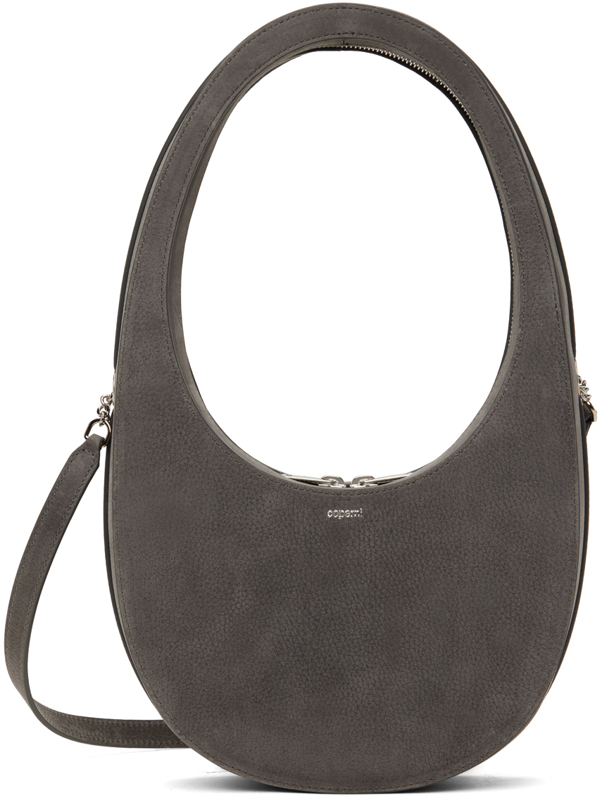 Gray Crossbody Swipe Bag