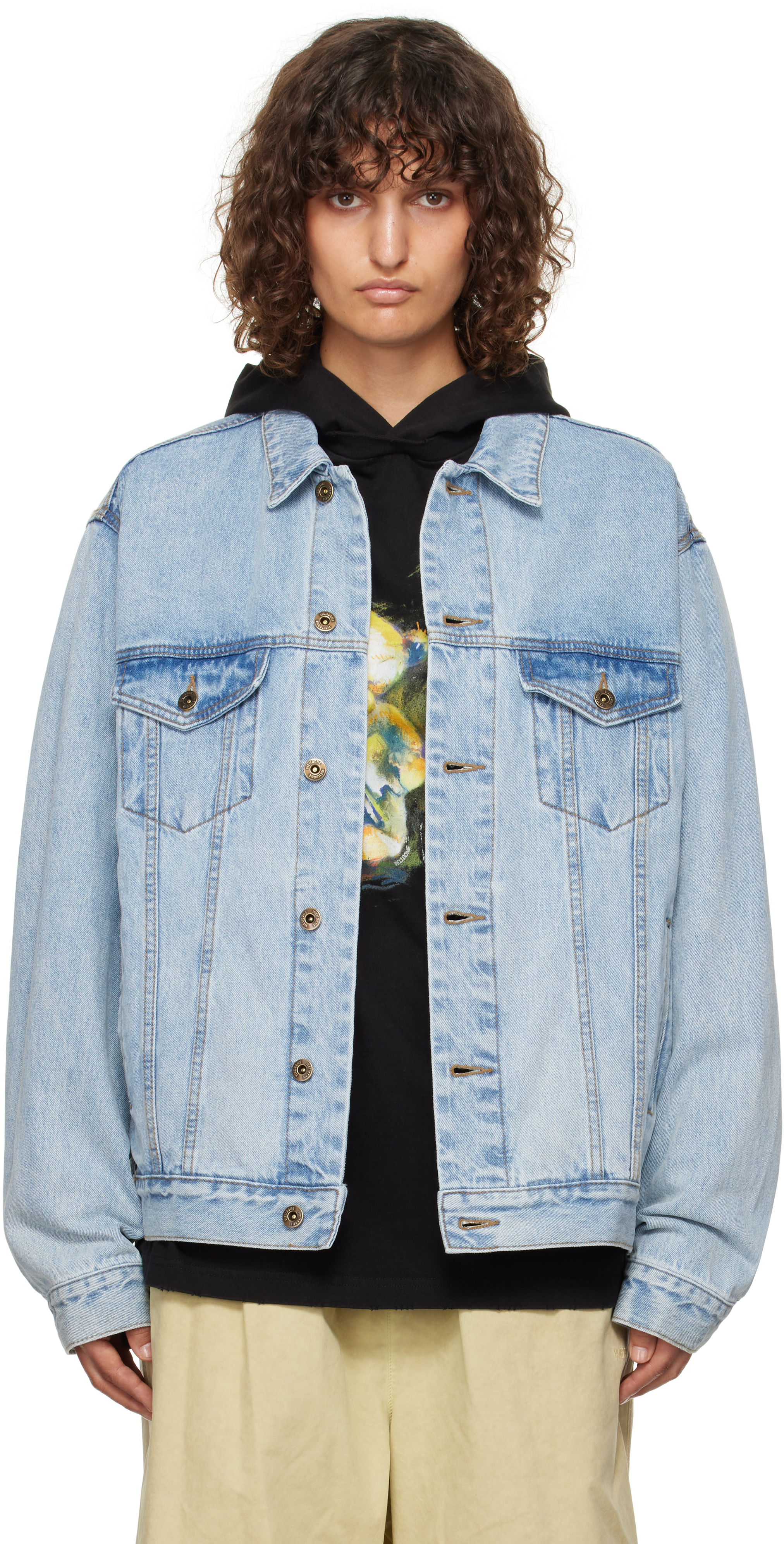 Blue Monster Pony Denim Jacket