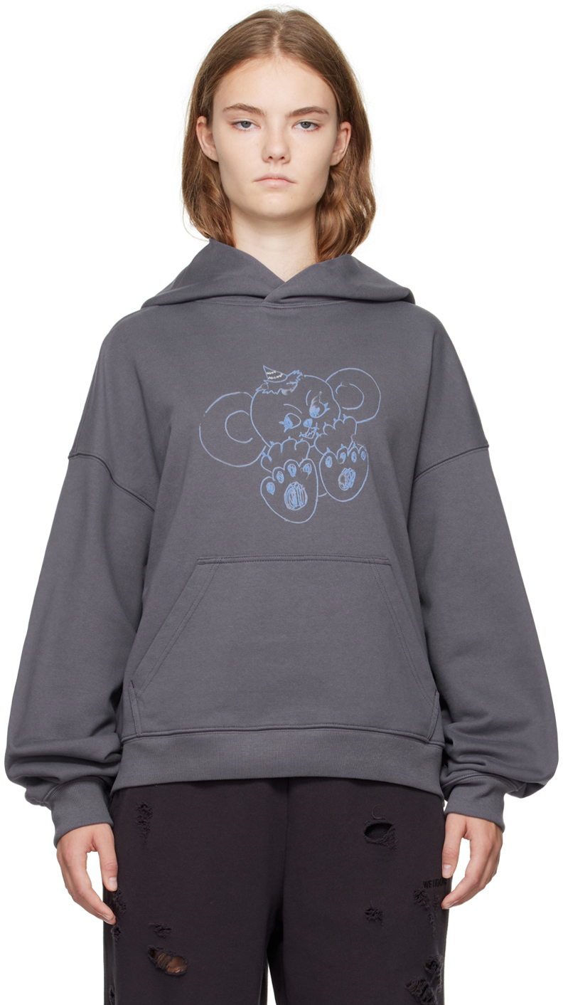 【関税込み】We11done ホワイト Monster フーディ We11done monster-print Cotton Hoodie | White | FARFETCH AZ