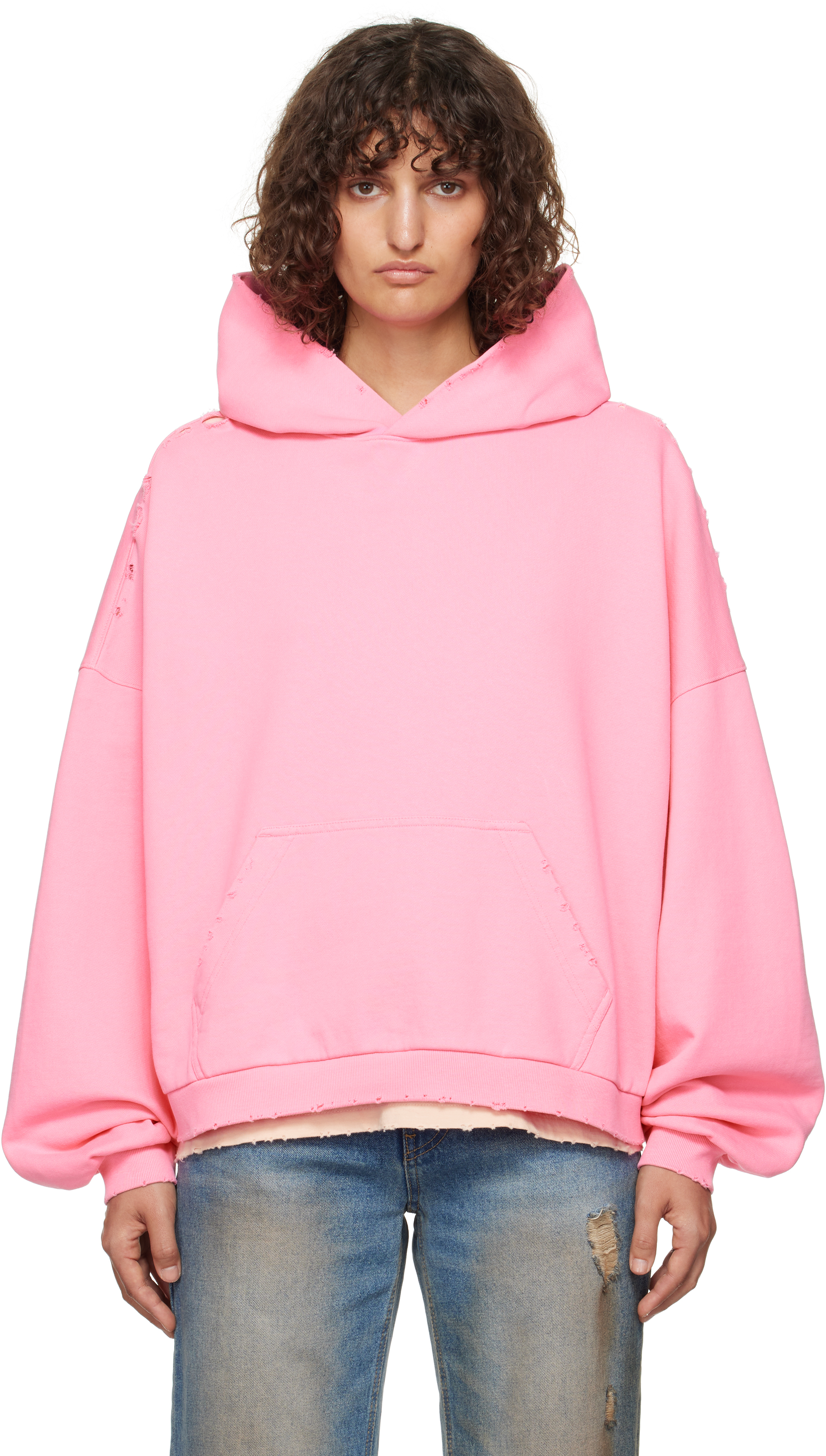 Shop We11 Done Pink Monster Pony Hoodie