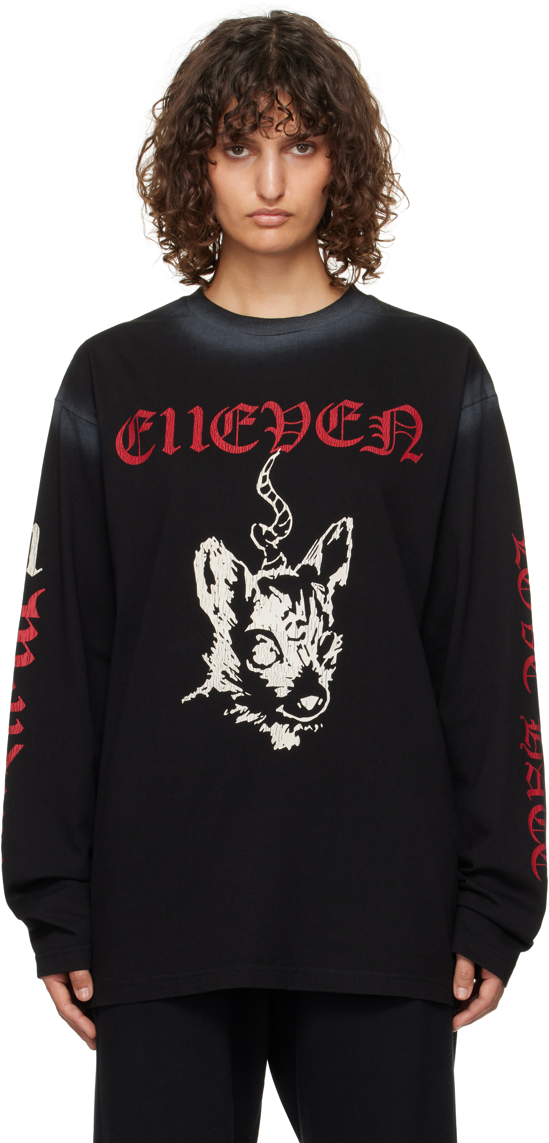 We11doneのブラック 11 長袖Tシャツがセール中