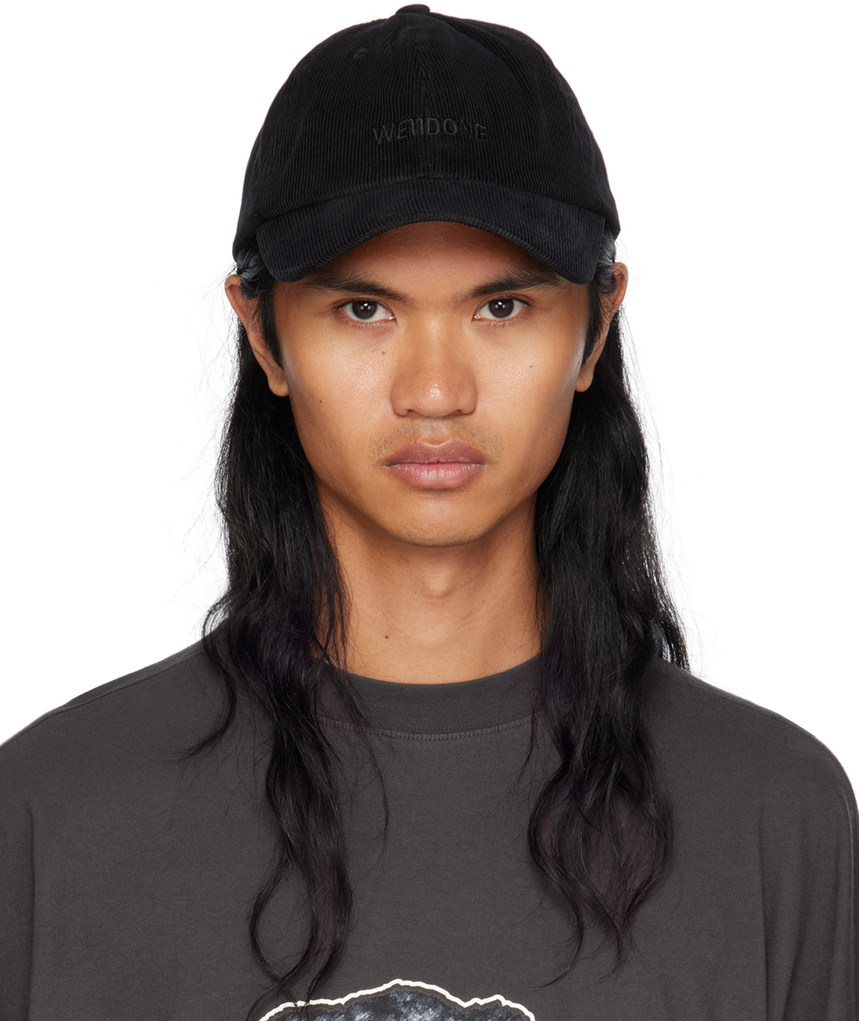 Black Embroidered Cap