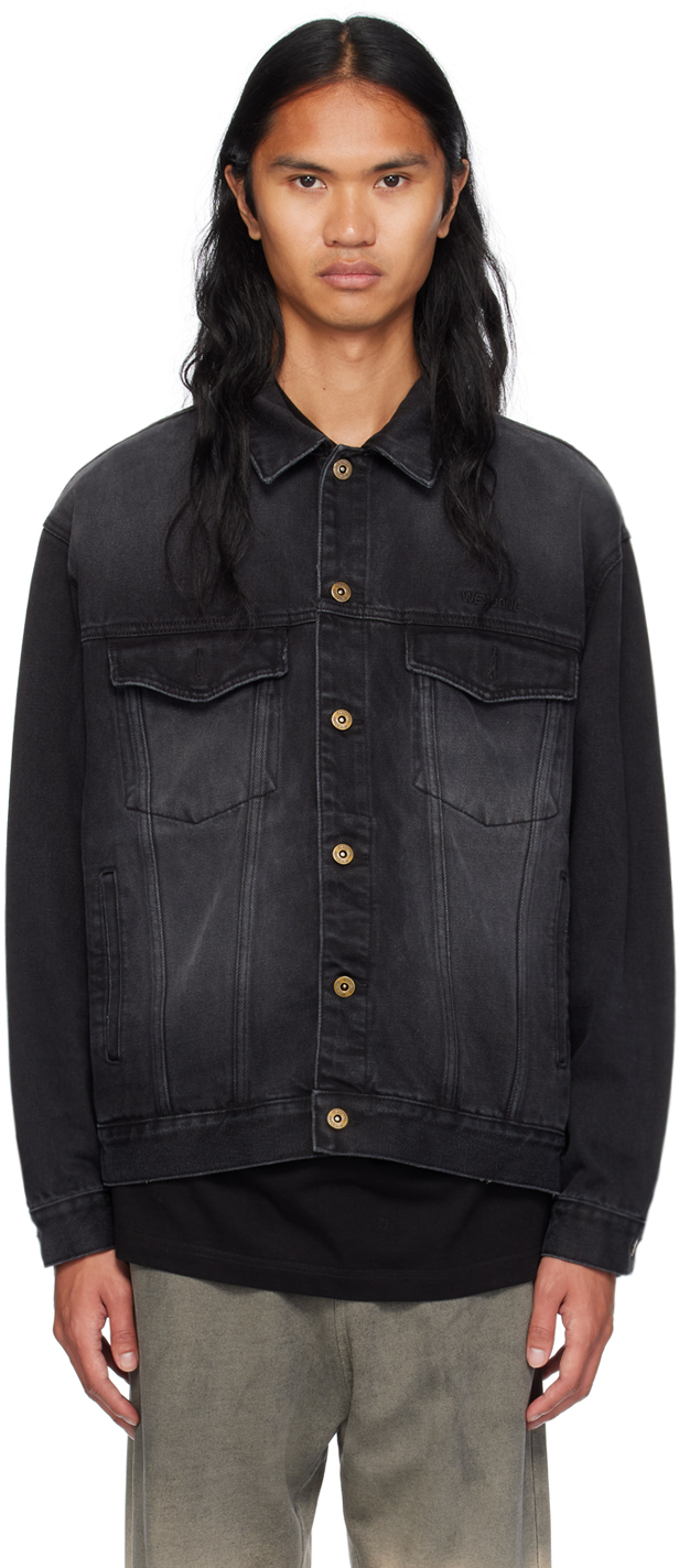 Shop We11 Done Black Pearl Denim Jacket