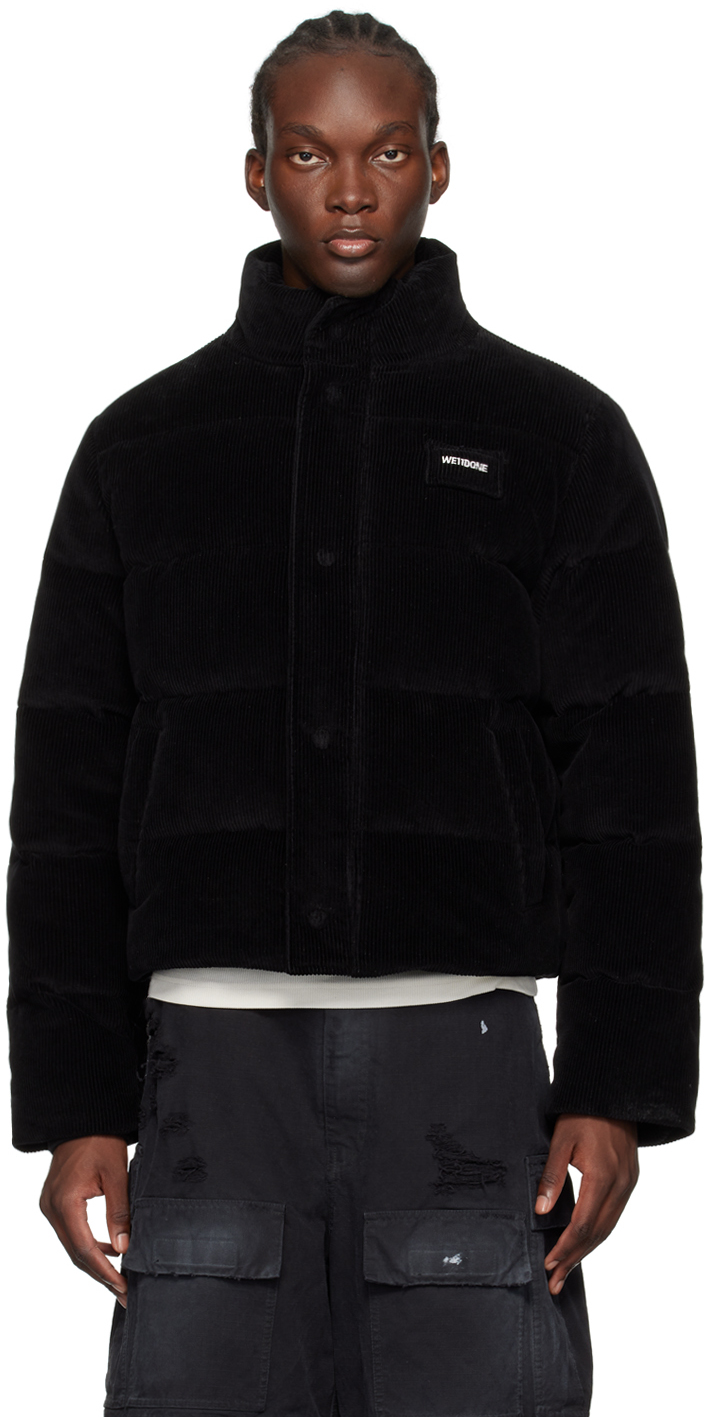 Black Quilted Down Jacket