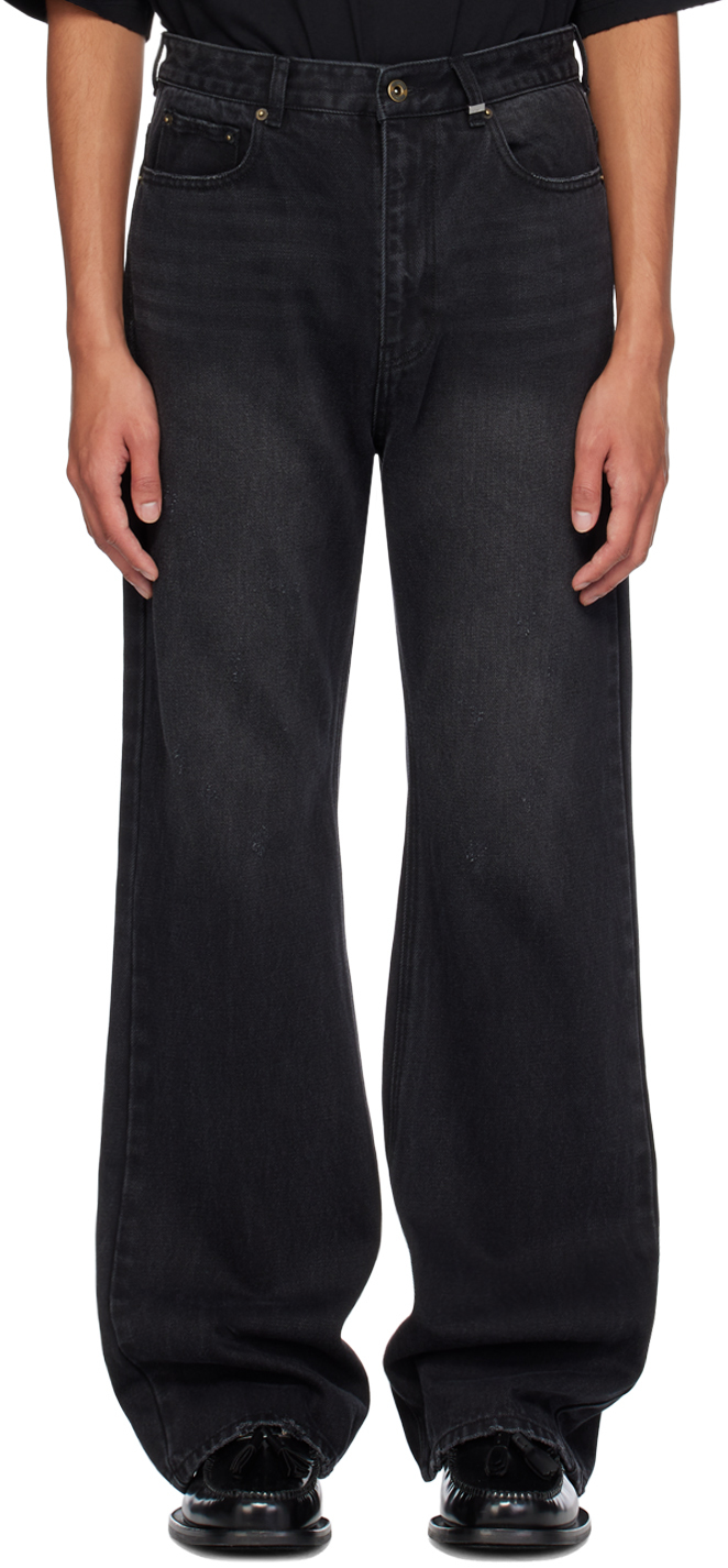 Shop We11 Done Black Bootcut Jeans