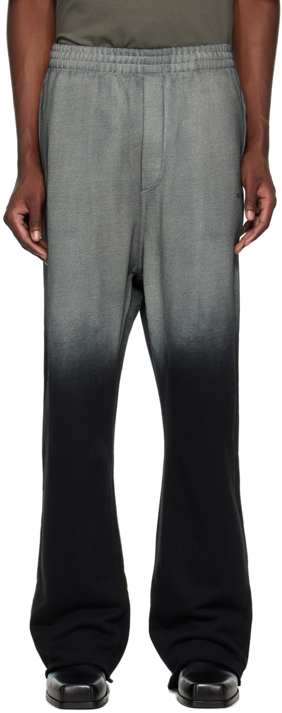 Shop We11 Done Gray & Black Gradient Sweatpants