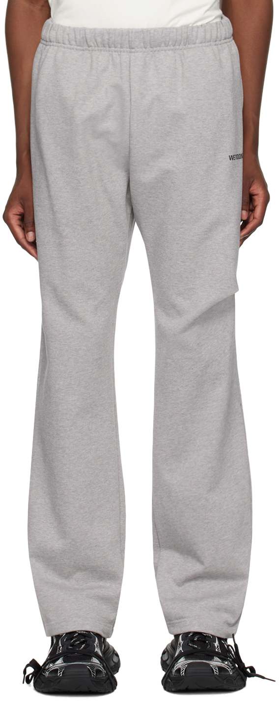 Gray Wide Sweatpants