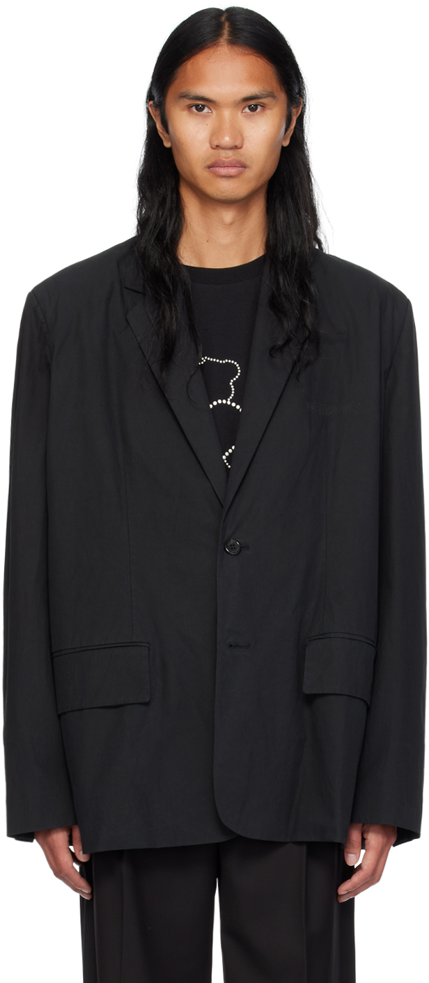 Shop We11 Done Black Single Blazer