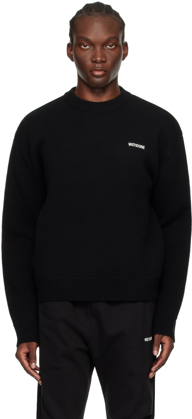 Black Embroidered Sweater