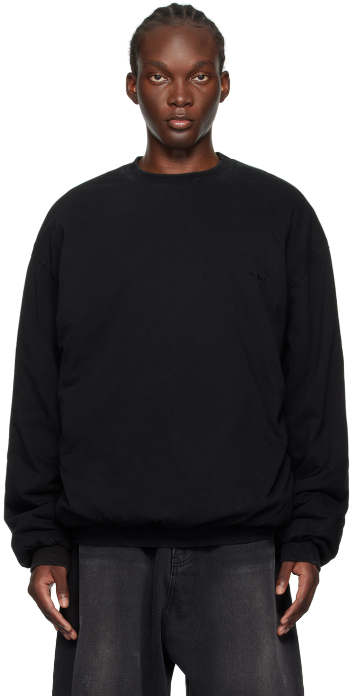 Black Padded Sweatshirt