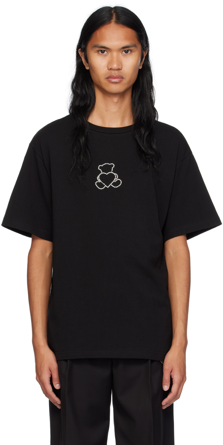 Shop We11 Done Black Pearl Bear T-shirt