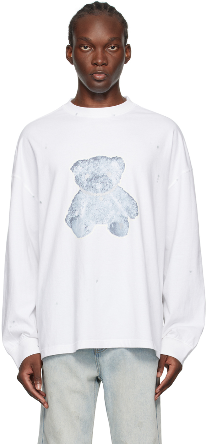 White Necklace Teddy Long Sleeve T-Shirt