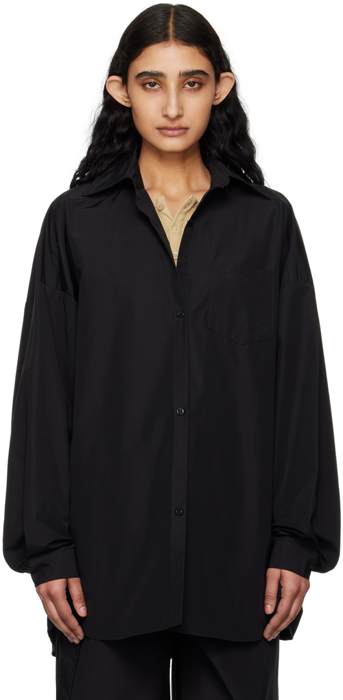 Shop Gauge81 Black Bianca Shirt In 100 Black