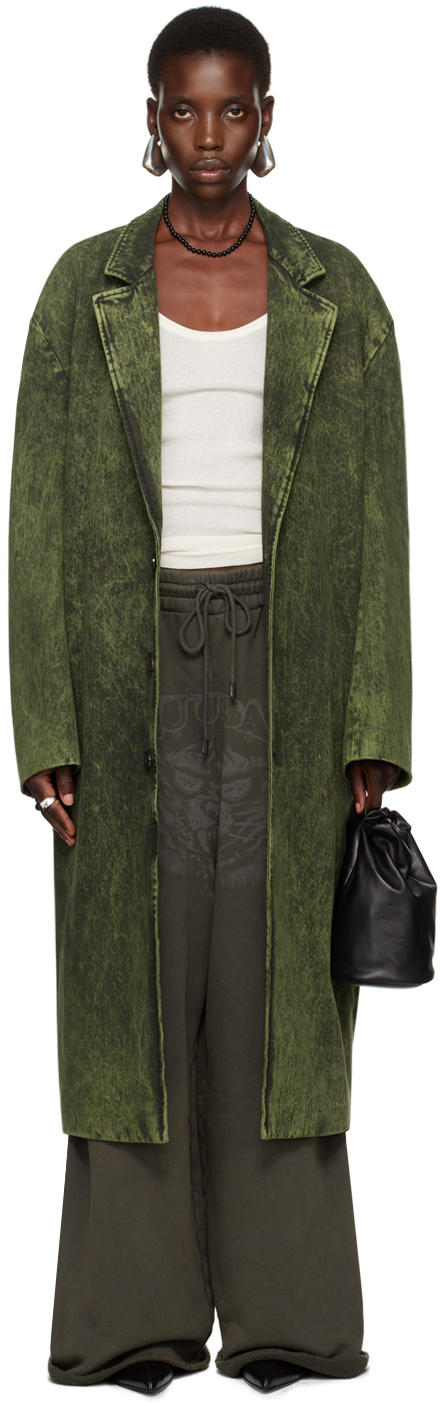 Green Crombie Denim Coat