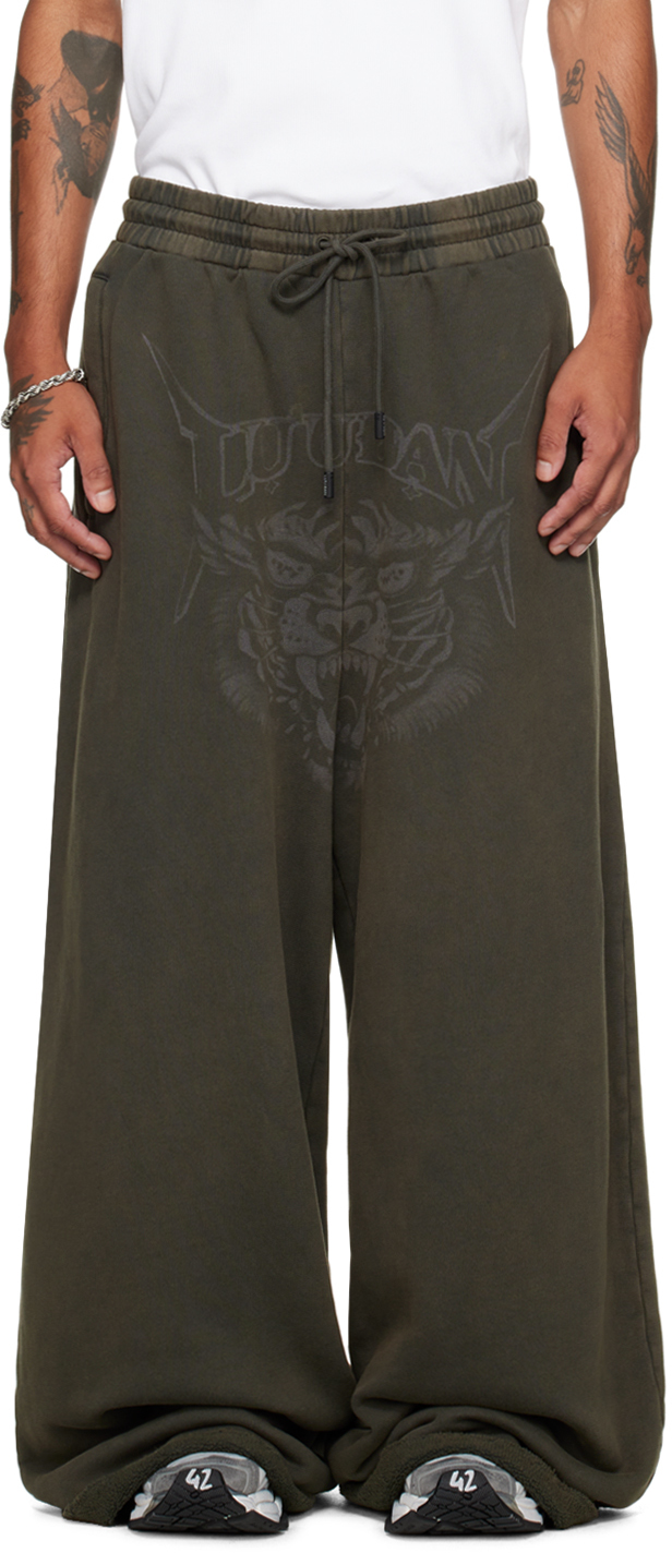 Black Raw-Cut Bontan Sweatpants