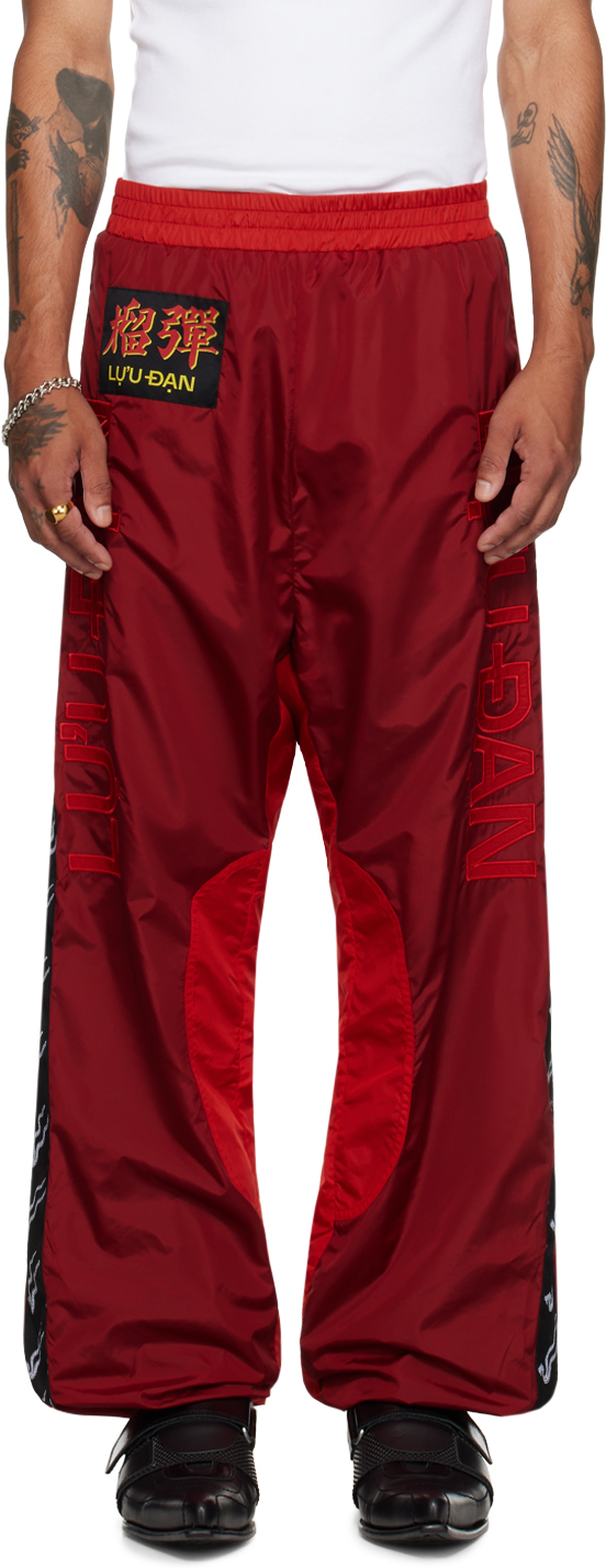 Red L-D Track Pants