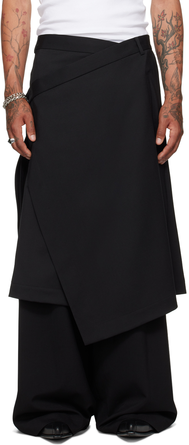 Shop Lu'u Dan Black Apron Skirt