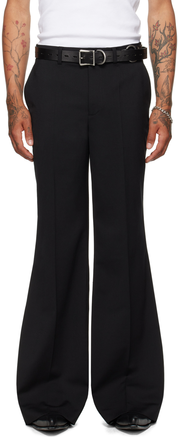 Shop Lu'u Dan Black Bells Bell Trousers