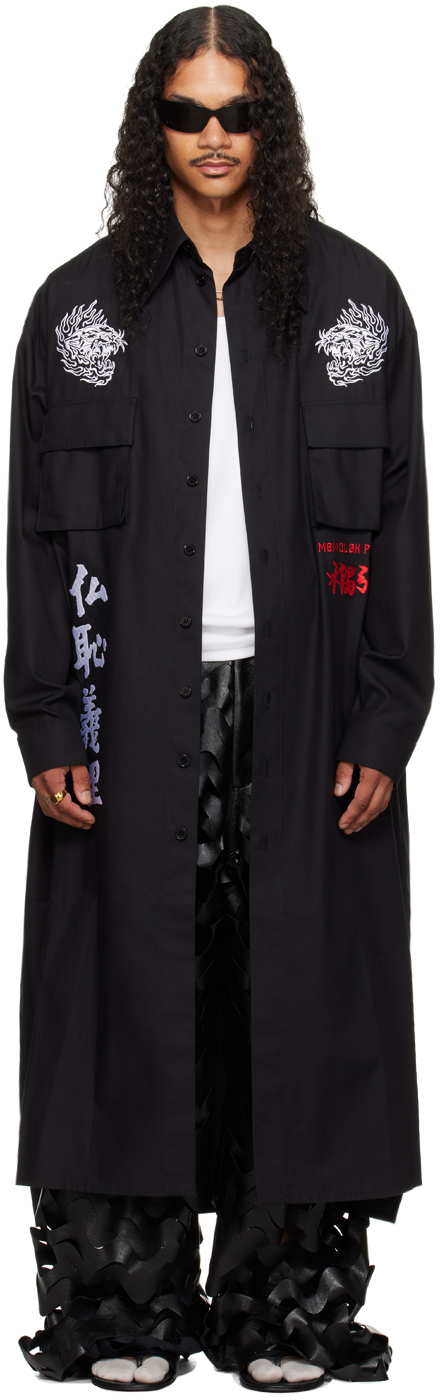 LU'U DAN BLACK TOKKO L-D COAT 