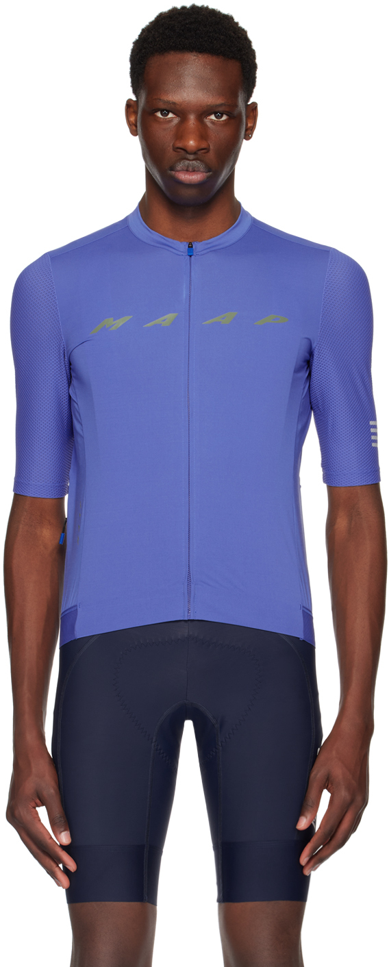 Maap Blue Evade Pro Base Jersey 2.0 T-shirt In Ultra Violet
