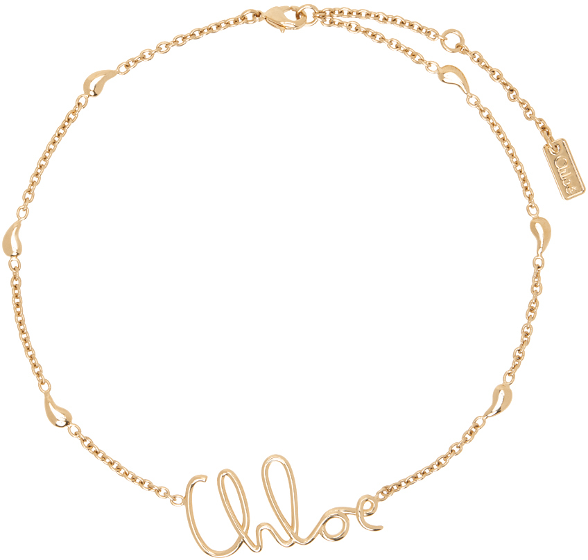 Shop Chloé ゴールド The  Iconic ネックレス In 9dc Vintage Gold