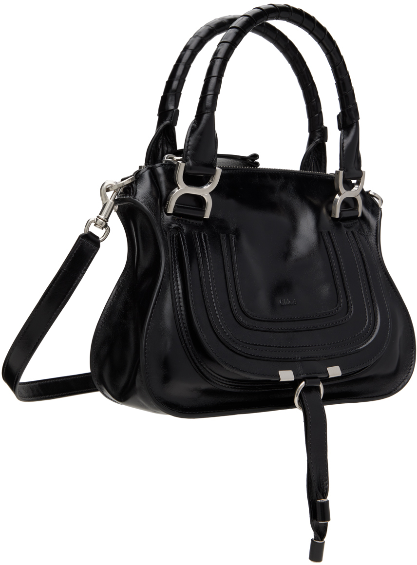 Chloé Black Small Marcie Bag In 001 Black