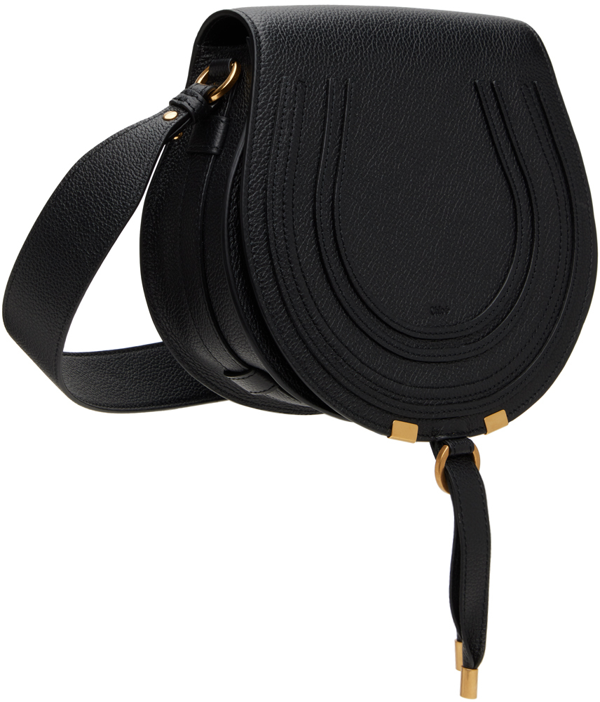 CHLOÉ BLACK MEDIUM MARCIE SADDLE BAG