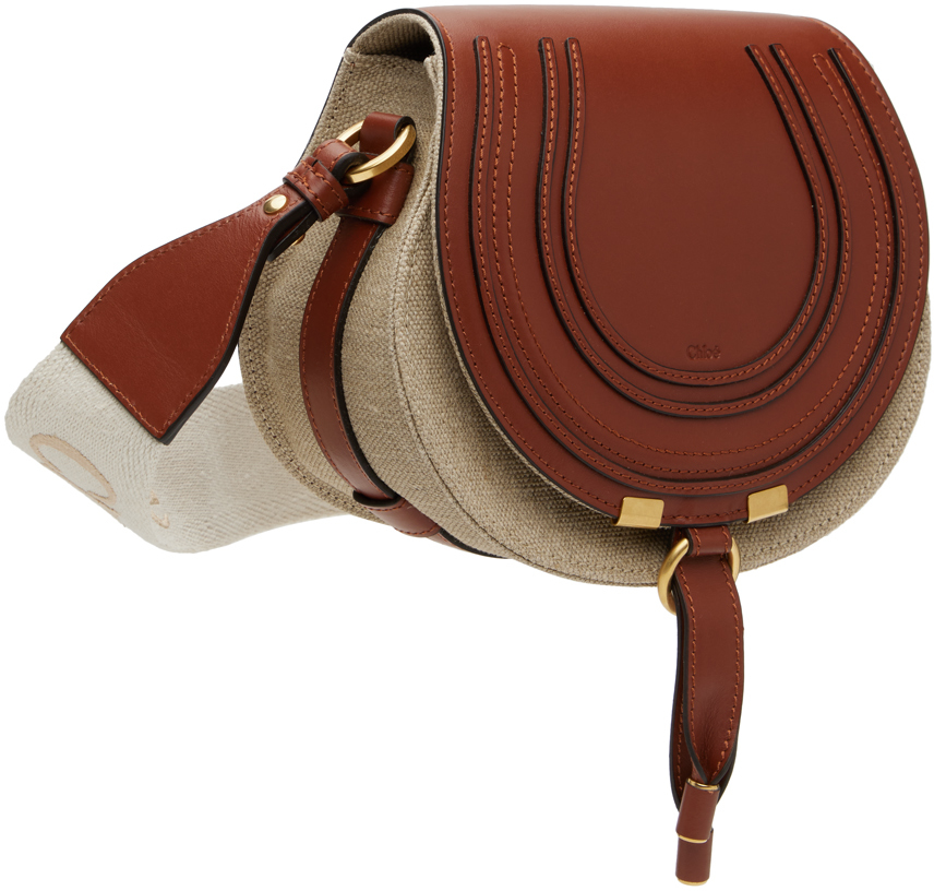 Chloé Sepia Brown Mini Saddle Crossbody Bag In 27s Sepia Brown