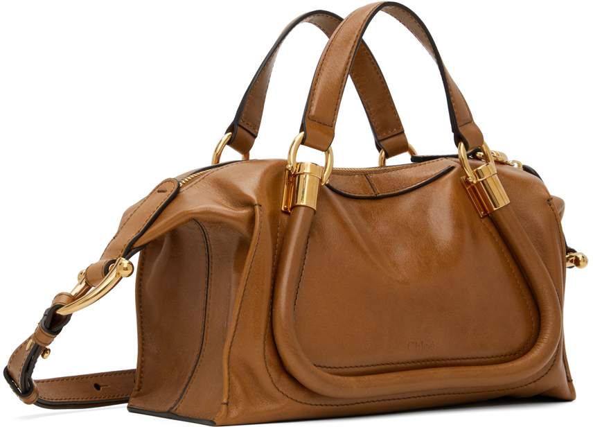 Chloé Tan Small Paraty 24 Bag In 26m Clay Brown