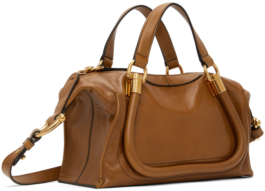 Chloé Tan Small Paraty 24 Bag In 26m Clay Brown