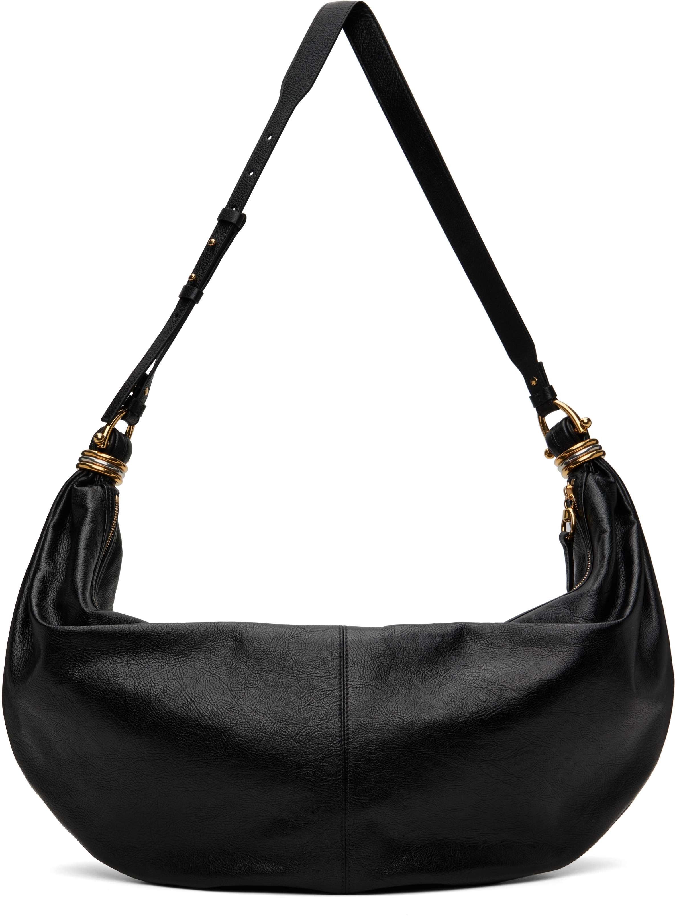 【関税込み】Chloe ブラック ラージ ブレスレットバッグ Chloé: ブラック ラージ ブレスレットバッグ | SSENSE 日本