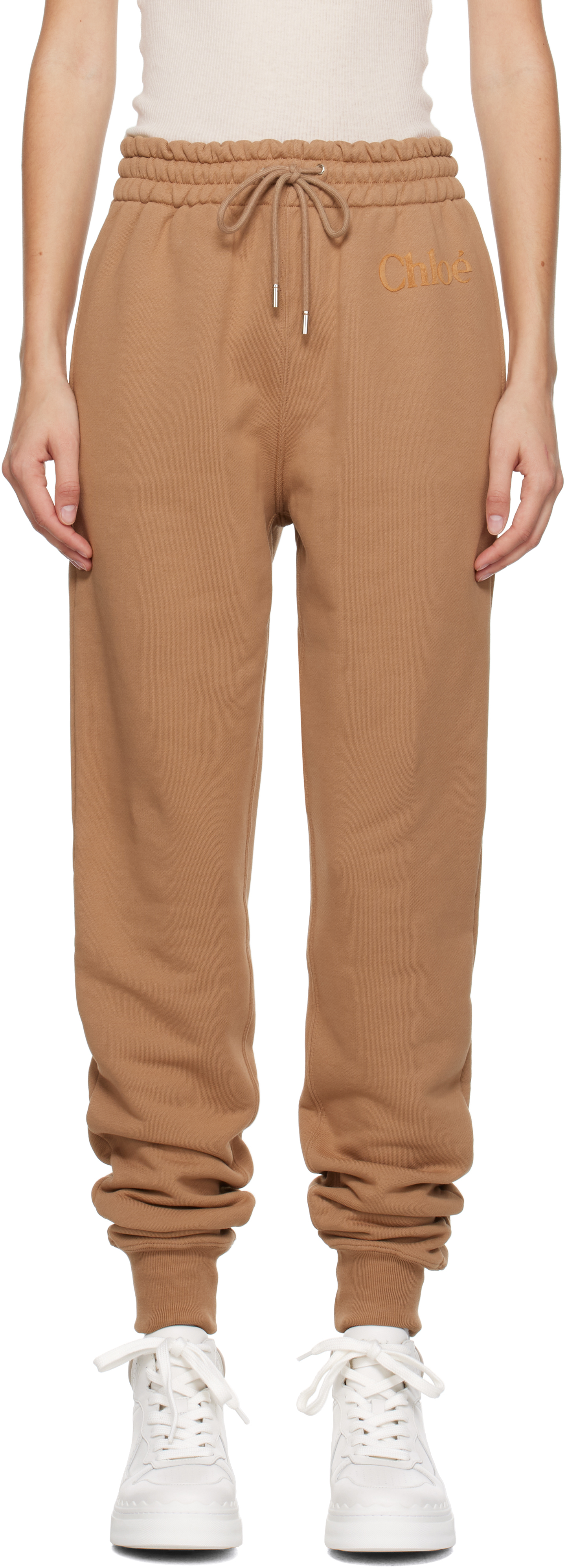 Chloé Brown Generous Sweatpants