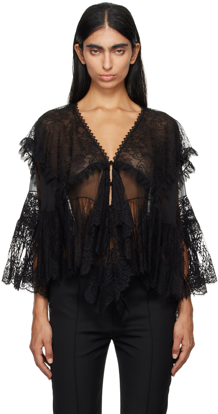 CLEO-BLOUSE - BLACK