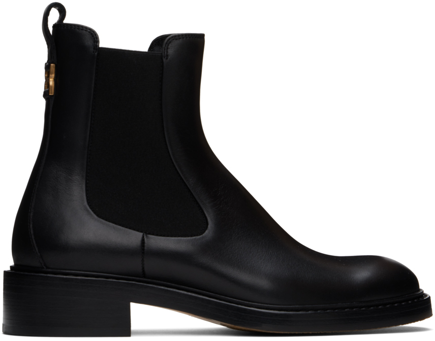 Shop Chloé Black Marcie Boots In 001 Black