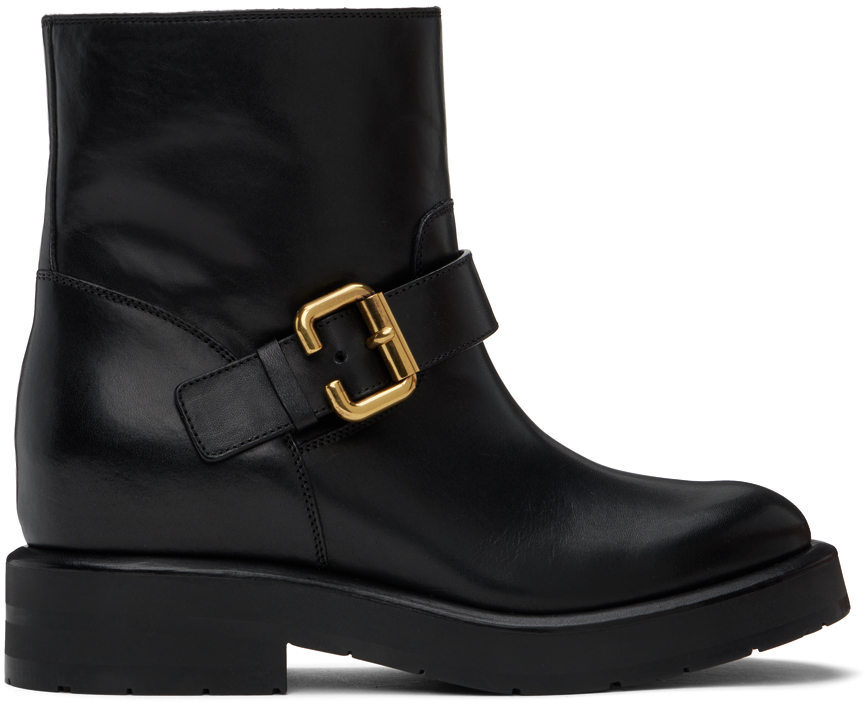 Chloé Black Coddington Ankle Boots