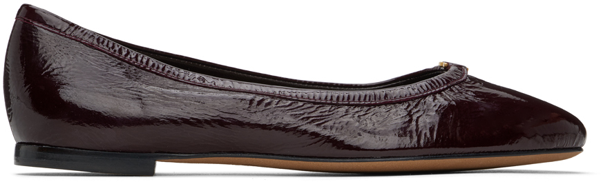 Chloé Burgundy Marcie Ballerina Flats