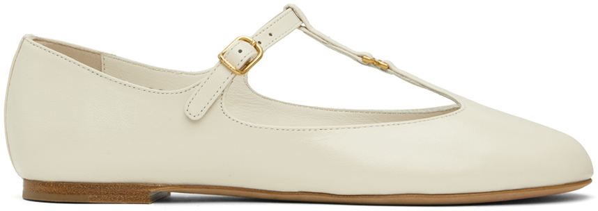 Chloé Off-White Marcie Ballerina Flats