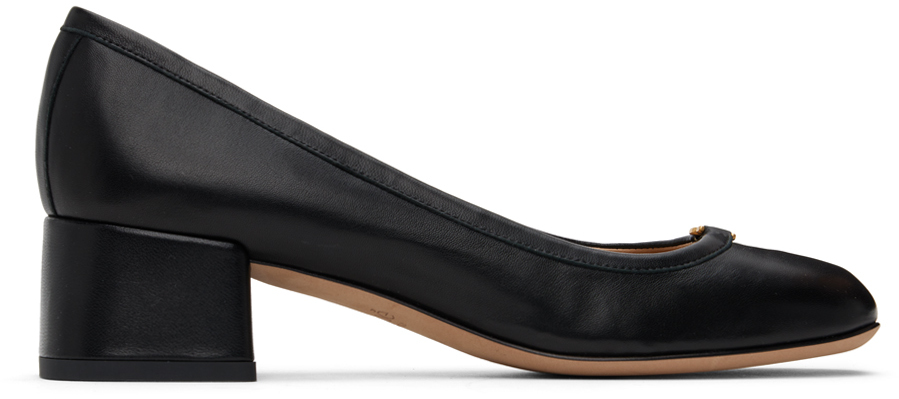 Shop Chloé Black Marcie Heels In 001 Black