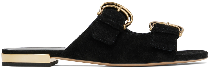 Chloé Black Alizè Slides