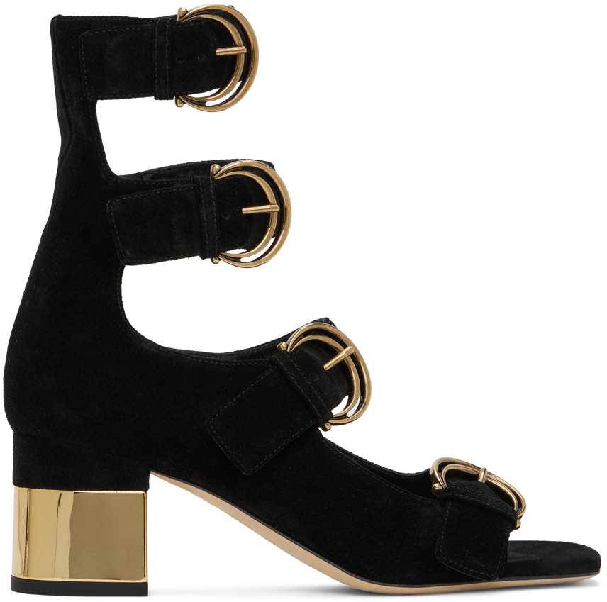 Chloé Black Alizè Heeled Sandals