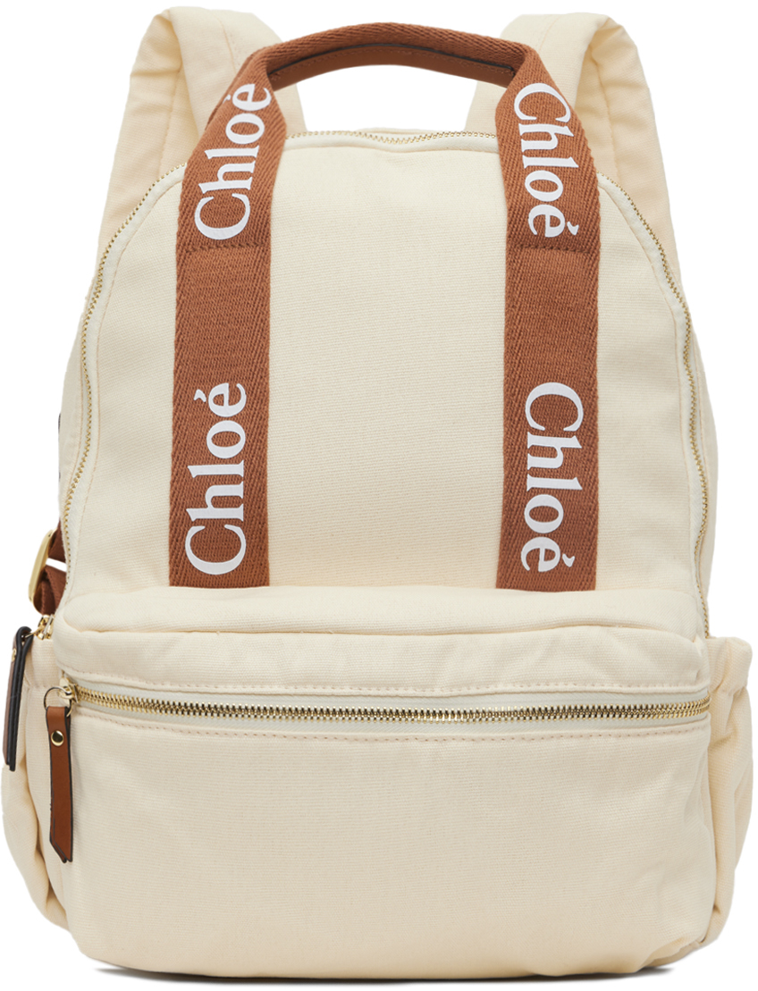 Chloé Baby Off-white Backpack Set In 117 Offwhite