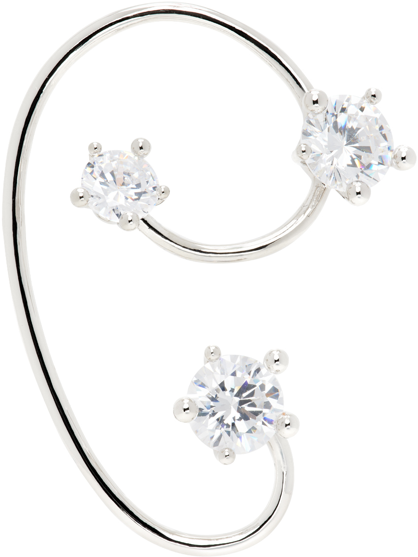 【Panconesi】シルバー Diamanti イヤカフ Panconesi: Silver Diamanti Ear Cuff | SSENSE 日本