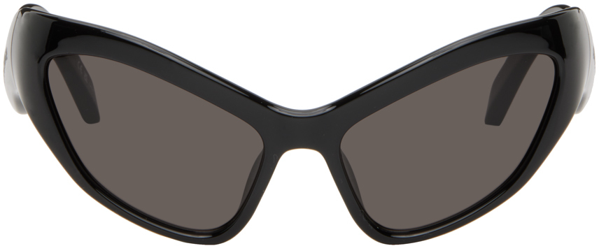Black Hamptons Cat-Eye Sunglasses by Balenciaga on Sale