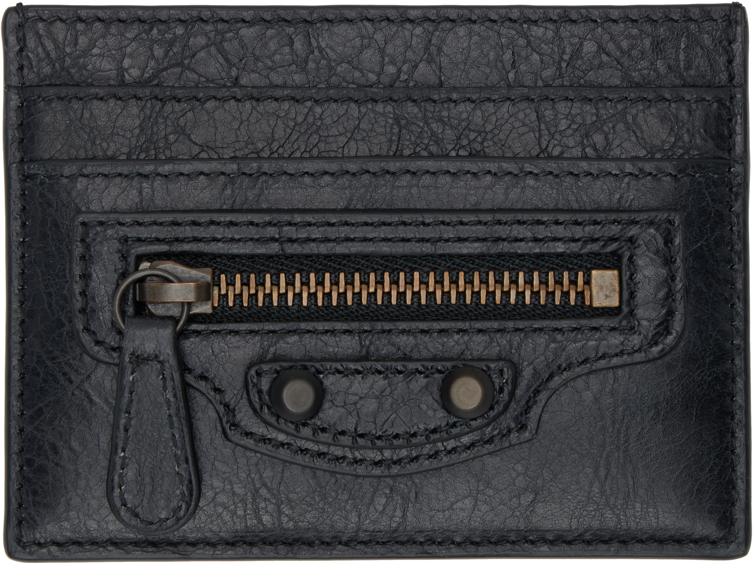 【Balenciaga】Le City Leather Card Holder ☆送料込☆正規品 Balenciaga: Black 'Le City' Card Holder | SSENSE