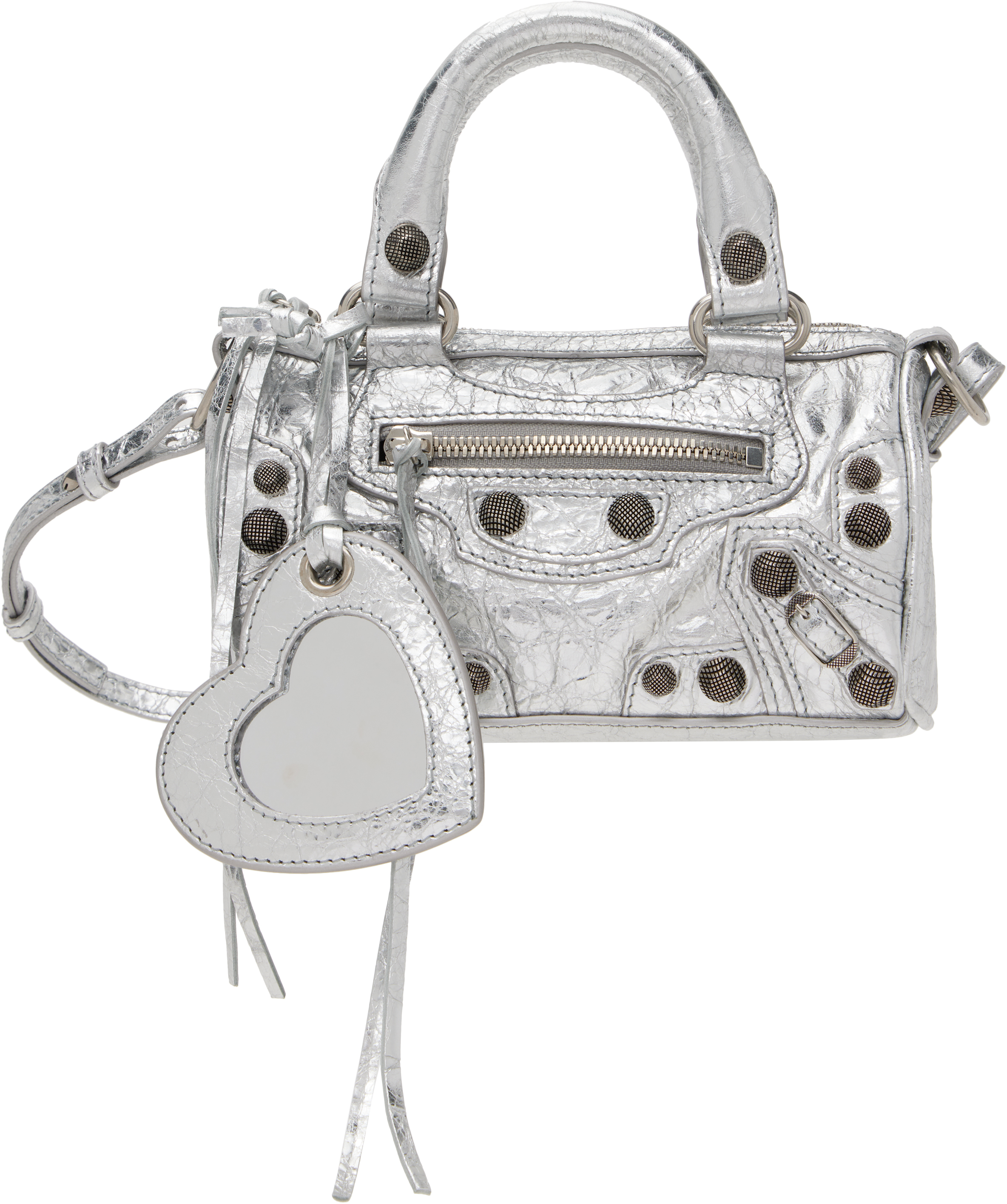 Silver 'Le Cagole' Nano Duffle Bag